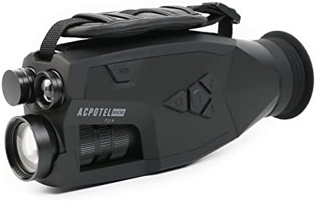 Visão noturna acpotel Monocular, visão noturna digital infravermelha para HD escuridão com bateria recarregável para caça