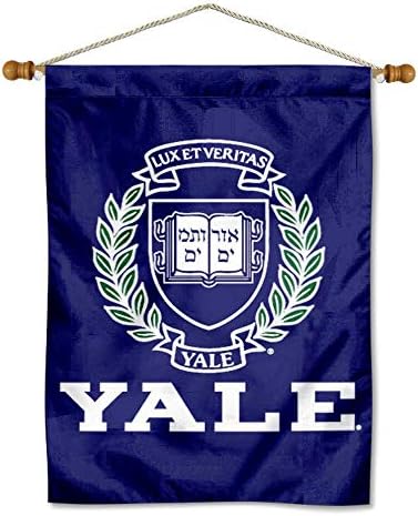 Bandeira da casa da Universidade de Yale Conjunto de bandeiras de madeira