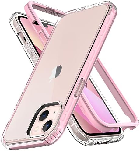 Projeto Truiron para iPhone 13 Mini Clear Case com protetor de tela integrado Proteção de corpo inteiro Cobertura resistente à prova de choque 2021 5,4 polegadas