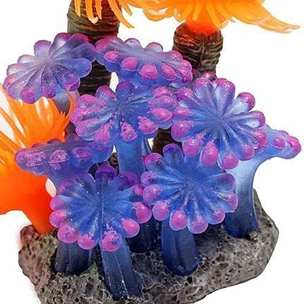 N/A 2pcs Aquário Decoração de ornamentos pequenos artificiais de coral artesanato de peixe artesanato de resina de resina de paisagismo Acessórios para aquários