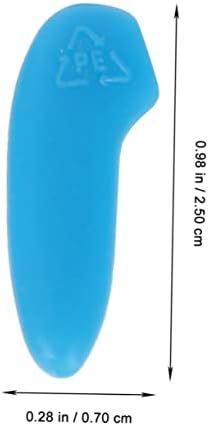 125 pcs faca protetores anti-arranhões resistentes Ponto de proteção de aço doméstico Cortter guardas azuis Dicas azuis Lesões universais resistentes ao desgaste lâminas práticas