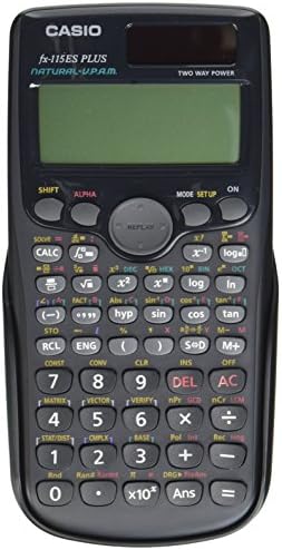 Casio FX115ESP-BK Calculadora Scientific, exibição preta