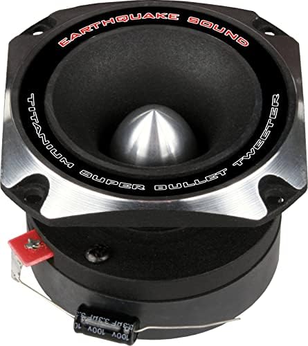 Terremoto Som BT44S Car/Pro Audio Audio 3,5 polegadas Titanium Dome Super Bullet Tweeter, 1 Bobina de voz, 150W Max