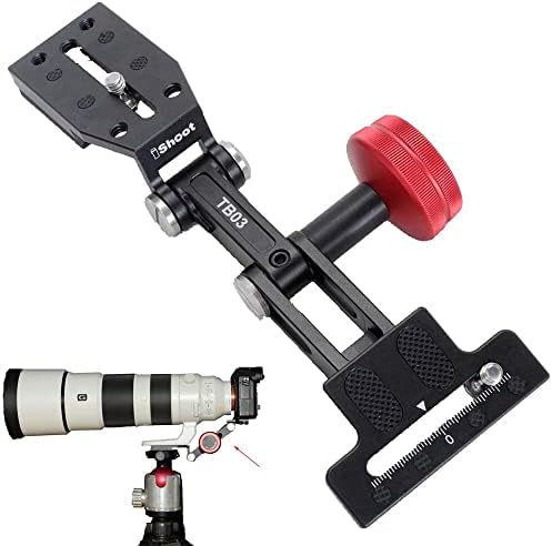 Suporte de lente de foco longa dobrável ISHOOT, suporte portátil de lente telefoto, suporte de lente Zoom, 2-in1 Câmera