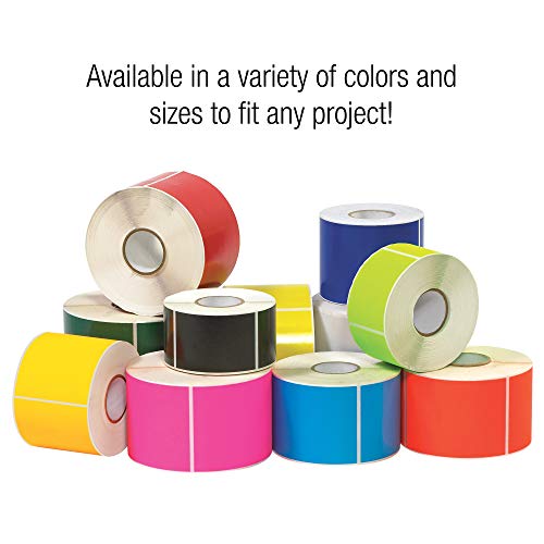 Tape Logic® Inventory Retângulo, 3 x 6, rosa fluorescente, 250/roll