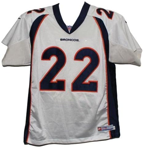 Vaughn Hebron autografou o Denver Broncos Nike tamanho 52 White Jersey 15045 - Jerseys da NFL autografada