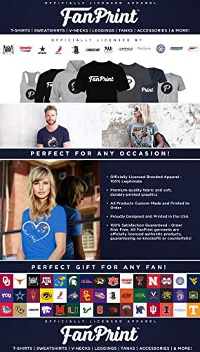 T -shirt FanPrint Liberty Flames - linha azul fina
