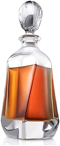 Whisky Decanter Wine Decanter Whisky Glass Decanter, 700ml de decantador de cristal copos de uísque, perfeito para casa,