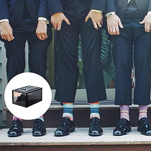 ANNCUS 1PC Caixa de tênis de tênis transparente Caixa de padrão de molinete de calçados de calçados - Caixa de padrão -