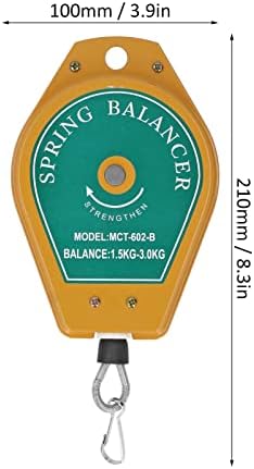 Balanceador de mola tensão ajustável Ajuste do aço inoxidável Equipamento de suspensão de ferramentas 3,3 a 6,6 lb para