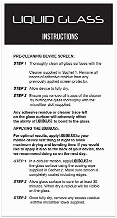 Protetor de tela de vidro líquido Luvvitt Scratch e Wipe resistente a quebra na proteção de nano para todos os telefones tablets relógios inteligentes - Universal