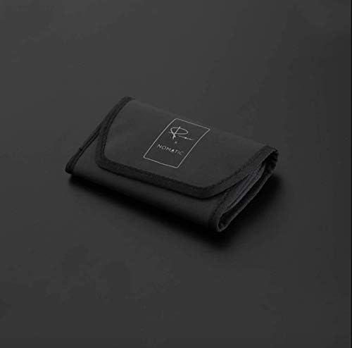 Nomático McKinnon Memory Card Case-Suporte de proteção de memória SD durável, encaixa 6 cartões SD e 2 C-Fast com bolso com zíper para mini-SD