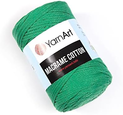 Cores harmoniosas do algodão de Yarnart Macrame, artesanato exclusivo de macram 8,80 oz, 246,06 jardas 80% de macram de algodão macram.