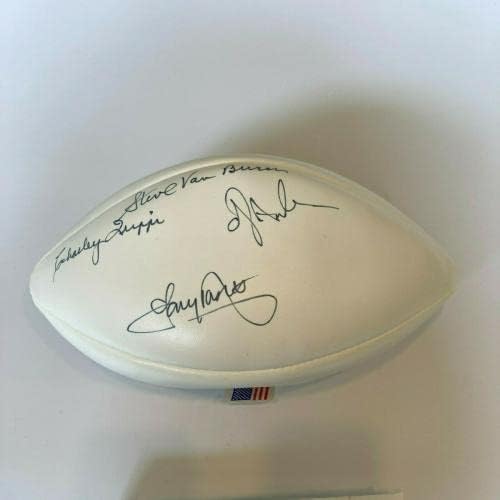 Jim Brown Emmitt Smith NFL Running Back Legends assinado futebol JSA Coa - Bolsas de futebol autografadas