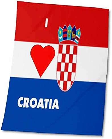 3drose Florene Décor II - Eu amo Croácia II - Toalhas