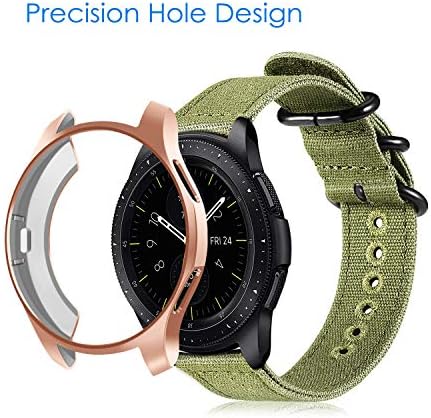 3 pacote - estojo fintie compatível com Samsung Galaxy Watch 42mm SM -R810, TPU macio TPU Slim Caso revestido de proteção contra