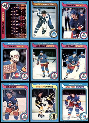 1979-80 O-PEE-Chee Colorado Rockies perto da equipe Conjunto do Colorado Rockies-Hockey VG/Ex ex-Rockies-Hockey