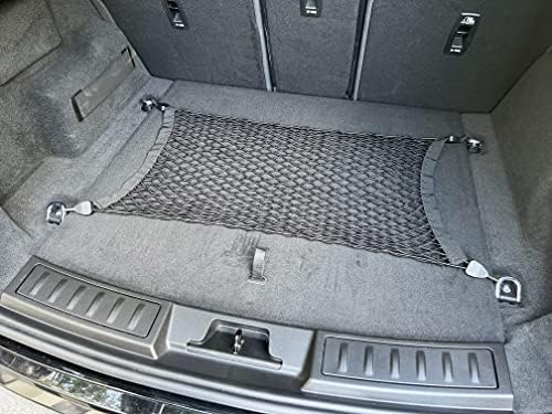 Floor Style Automotive Elastic Trunk Mesh Cargo Net para Land Rover Range Rover Evoque 2019-2023 - Organizadores de troncos premium e armazenamento - rede de bagagem para crossover - Melhor organizador de carros para Evoque