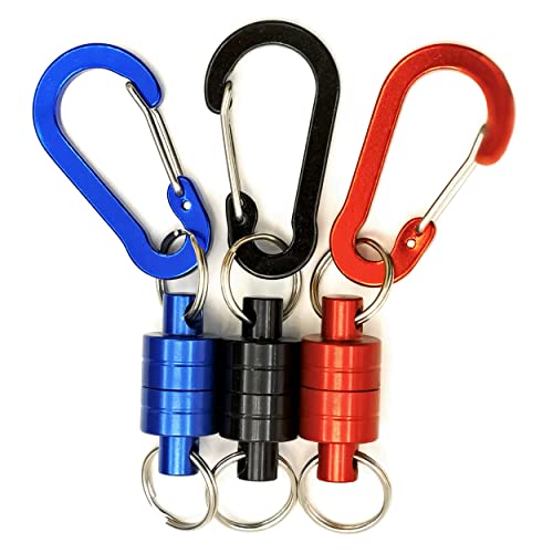 INF-WAY 3pcs Super Strong Magnet Split Rings Keychain Hook Hanche