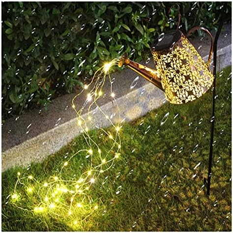 Lata solar solar ao ar livre de sjydq com luzes penduradas na lanterna de lanterna de d'água de jardim de jardim de decoração de pátio de pátio de pátio de pátio