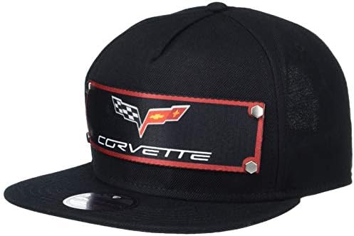 Fivela do snapback hat-C6 Logotipo corvette vermelho/preto/cinza/branco