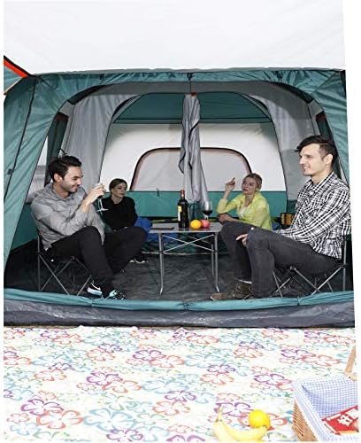 Sala de dois quartos e uma sala ao ar livre 8-10 Pergunta de chuva da família, uma barraca de camping ao ar livre