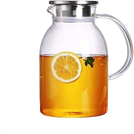 Chaleira bule de chá de chá de chá de água fria garrafa de água fria alta temperatura de vidro transparente resistente a