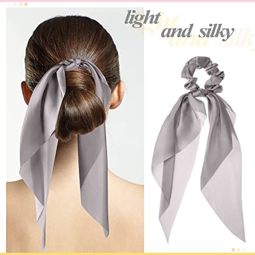50 PCS Scrunchies de cachecol de cabelo fitas de cabelo de cetim de cetim de arco a granel para mulheres garotas Ribbon Belra