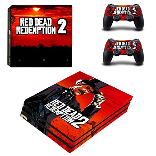Game Gred Deadf e Redemption PS4 ou PS5 Skin Skinper para PlayStation 4 ou 5 Console e 2 Controllers Decal Vinyl V8875