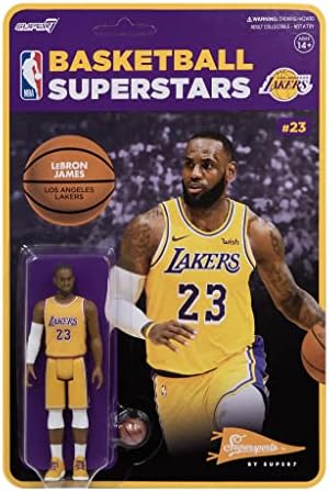 Super7 NBA LeBron James 3.75 na figura de ação SuperSports