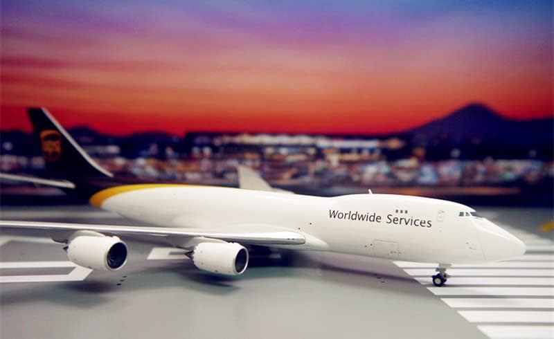 Gêmeos para UPS para Boeing B747-8F 1/400 Aeronave Diecast Modelo pré-construído