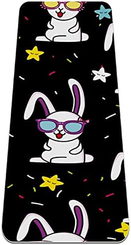 Yoga Mat Rabbit Pattern Eco Friendly On Slip Fitness Exercition tapete para pilates e exercícios de piso