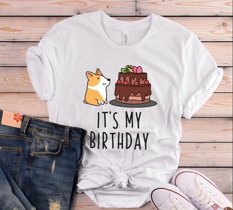 Engraçado é minha camiseta corgi de aniversário, camiseta de presente de citação, presente galês corgi para dono de cachorro