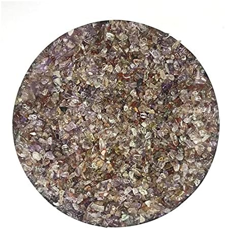 ErtiUjg husong312 50g 3-5mm de quartzo roxo natural rutilado pedras caçadas cristais de minerais decoração pedras e