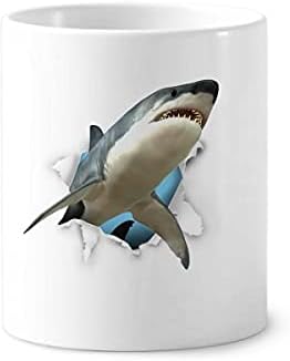 PAPEL DE PAPEL Break choques tubarões -dentes de escova de dentes caneta caneca cerc stand stand copo