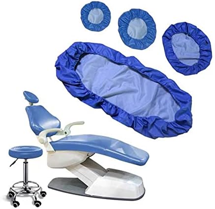 Campas de cadeira dental wlkq - cobertura de cadeira odontológica de proteção - unidade de couro PU dental 4pcs/conjunto