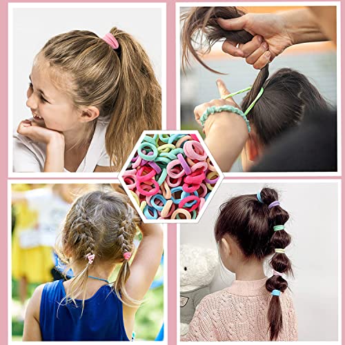 Cabelos para bebês conjuntos de cabelos macios e cabelos de borracha pequenos faixas de cabelo para crianças meninas de criança,