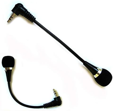 WSSBK Flexível de 3,5 mm Jack Mini Microfone microfone para PC Laptop Desktop Skype Yahoo Black Plug and Play