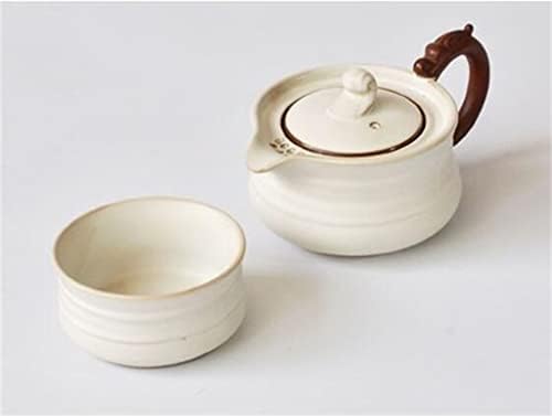 Conjunto de chá portátil de chá de chá de cerâmica espessa. Conjunto de chá de chá de chá pequeno conjunto de chá