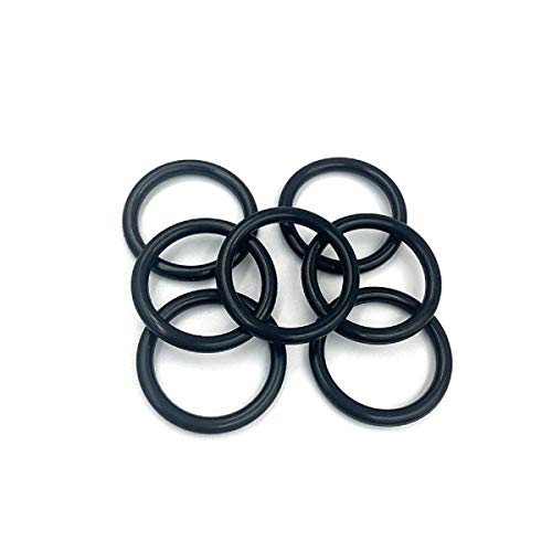 O-rings de borracha nitrila, 21mm od 2,5 mm de largura, métrica buna-n torneira o-rings redondos vedados junta preta 50pcs