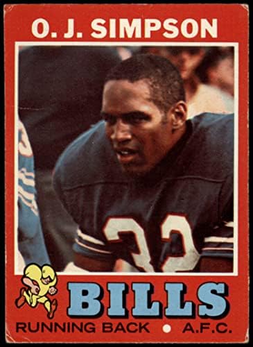 1971 Topps # 260 O.J. Simpson Buffalo Bills VG+ Bills