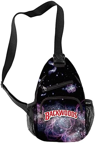 Handafa unissex Moda de ombro único Backwoods Sling Backpack Galaxy Print Daypack
