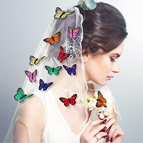 12 peças decoração de parede de borboleta, borboletas para artesanato removível 3D decalques de parede de borboleta decalques de borboletas decalques de borboleta monarca colorida para crianças decoração da sala de estar de berçário