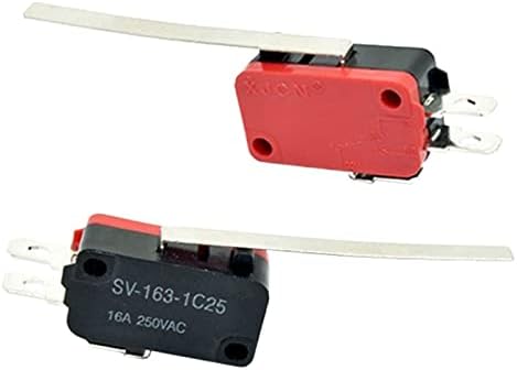 Halone Micro Switch 16A 250VAC SPDT MOMELAÇÃO LIMITE DE VIAGEM SWITCH 1NO1NC Roller V-156-1C25