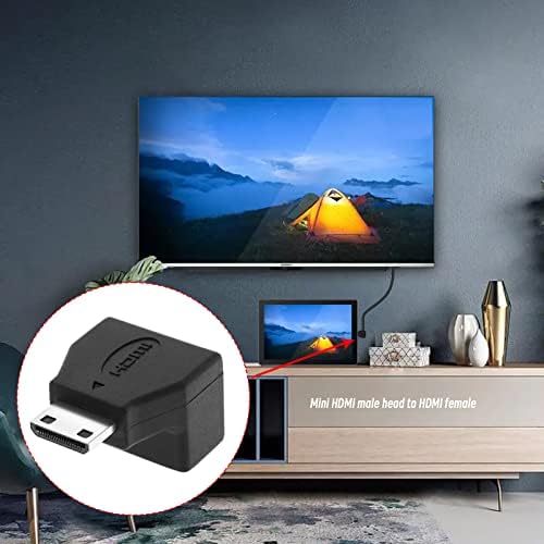 2pcs 90 graus hdmi para mini reposição de adaptador hdmi ângulo reto do ângulo reto Micro HDMI Male para HDMI Female Connector