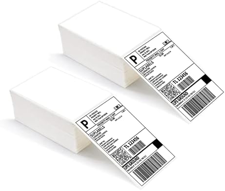 Etiqueta direta de remessa térmica 4x6 - papel de adesivo de rótulo para zebra da impressora térmica, compatível com a impressora térmica 4x6 Bluetooth WIRENDE