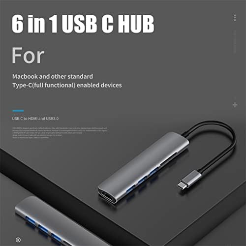 Llamn USB 3.1 Hub tipo C para adaptador 4K Thunderbolt 3 USB C Hub com Hub 3.0 TF SD SD Slot
