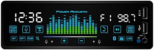 Power Acoustik PL-60BM 1-DIN MP3, Touch Painel Face, Google Voice Control, Hand Motion, 2 USB's, Bluetooth
