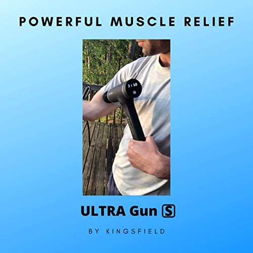 Kingsfield Ultra Gun - dispositivo de massagem percussiva portátil para atletas - alívio da dor muscular, silencioso e leve -