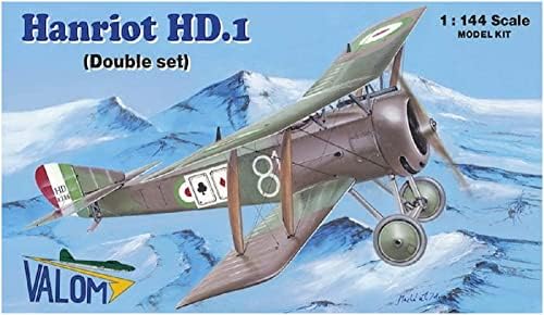 BAROM CV14411 1/144 ITALIAN AIR AIR HENRIO HD.1 Conjunto de aviões de caça biplane de 2 modelo de plástico